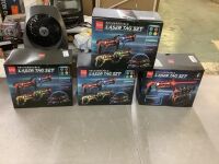 Lot of (4) Set of 4 Rechargeable Laser Tag Blasters w/ Docking Station, No Vests Needed