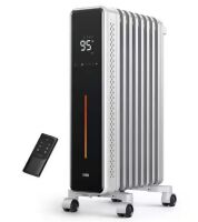DREO 1500-Watt 25.71 in. Electric Oil Filled Radiator Heater with Remote Control