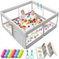 Baby Playpen with Mat, 50x50 Inch