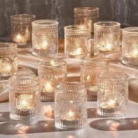 Clear Glass Votive Candle Holders, 30 pc