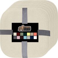 GORILLA GRIP Slip Resistant Chair Cushions, 6 Pack