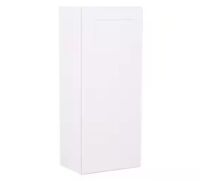 Hampton Bay Shaker 18 in. W x 12 in. D x 42 in. H Assembled Wall Kitchen Cabinet in Satin White