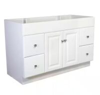 Design House Wyndham 48 in. 2-Door 4-Drawer Bath Vanity Cabinet Only in Semi-Gloss White