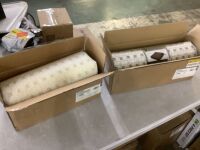 Lot of (2) Classic Accessories Ravenna Dark Taupe Outdoor Cushions, 23 in. W x 23 in. D x 5 in. T & 21 in. W x 19 in. D x 3 in.