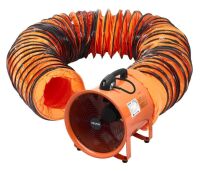 VEVOR Portable Ventilator, 16 inch Heavy Duty Cylinder Fan with 16.4ft Duct Hose, 1350W, 5175CFM