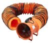 VEVOR Portable Ventilator, 16 inch Heavy Duty Cylinder Fan with 16.4ft Duct Hose, 1350W, 5175CFM