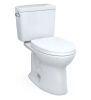 TOTO Drake 12 in. Rough In Two-Piece 1.6 GPF Single Flush Elongated Toilet in Cotton White, SoftClose Seat Included