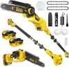 Gisam 8Inch Brushless Cordless Pole Saw & Mini Chainsaw