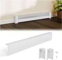 4ft Galvanized Steel Easy Slip-On Baseboard Heater Cover