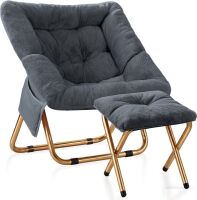 Kasunpul Soft Faux Fur Saucer Chair