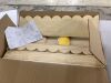 3-Tier Scalloped Bookcase with Hooks for Backpacks - 2