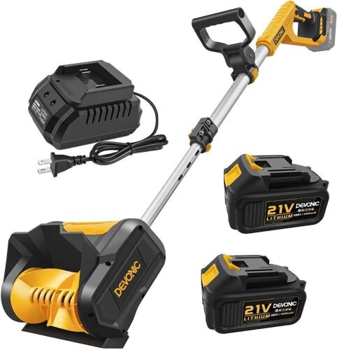 DEVONIC Cordless Snow Shovel, 24 Volt 13 Inch