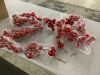 4' Red Plastic Christmas Ball Garland - 2
