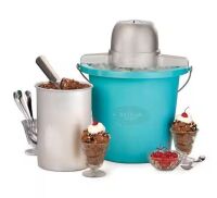 Nostalgia 4 Qt. Electric Ice Cream Maker with Easy-Carry Handle