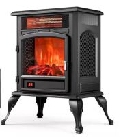 1500W Electric Radiant Fireplace Stove Heater, Realistic 3D Flame - Missing Remote