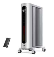 DREO 1500-Watt Portable Space Oil Filled with Remote Control, Overheat and Tip-Over Protection