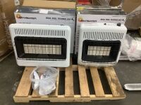 Lot of (2) Dual Fuel Vent Free Radiant Heaters - 1 Missing Feet