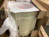 Home Decorators Collection Winslow 26 in. Single Sink Freestanding Antique White Bath Vanity with White Marble Top - 3