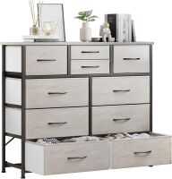 LUMTOK 10 Fabric Drawer Storage Dresser