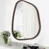 Irregular Asymmetrical Mirror Wall Mounted, Unique Vanity Mirror, Shaped Dressing Mirror Decorative for Living Room, Bathroom, Bedroom, Entryway Wall Decor