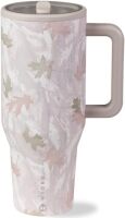 32 oz Water Bottle with Handle & Flip Straw - Fits in Cup Holder, Leak Resistant Tumbler-Reusable Insulated Stainless Steel & Rubber Base - Gifts for Women & Men