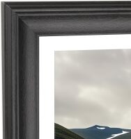 22x34 Picture Frame Solid Wood Black, Display 20"x32" (With mat) or 22"x34" (Without mat) Photos, Poster, Painting, Puzzles