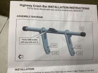 Highway Crash Bar Protector Fit for Harley 2006-2017 Dyna Models with Mid Controls