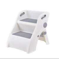 Two Step Stool for Toddler and Kids, Standing Learning Stool Tower for Bathroom Sink, Potty Training, Children Step Up Learning Helper with Safety Non-Slip Pads (1 Pcs)