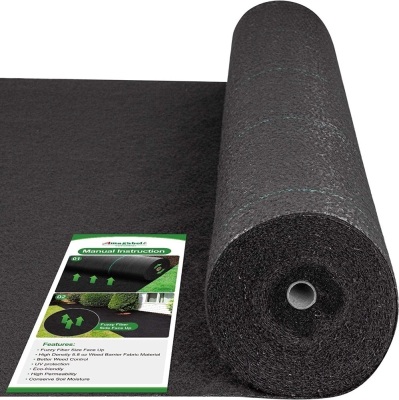 Amagabeli 5.8oz 4ft x 300ft Weed Barrier Landscape Geotextile Fabric