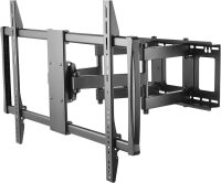 Heavy Duty Full Motion TV Wall Mount for 60-100" TVs, 176lb Capacity, 15&deg; Tilt, 45&deg; Swivel, 24" Extension, Max VESA 900x600mm, Flat or Curved, for Wood or Concrete, Hardware Included