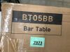 Bar Table, Round Bar Table, Counter Height Table, Pub Cocktail Table, Metal Frame, for Bistro, Dining Room, Living Room, Terrace - 5