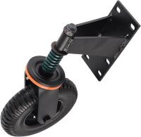 Gate Support Wheel, Heavy Duty Fence Gate Wheel with Black Powder Coated 8 Inch Diameter for Patio