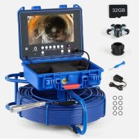 9" Self-Leveling Sewer Inspection Camera 512Hz 230ft/70m Digital Length Counter