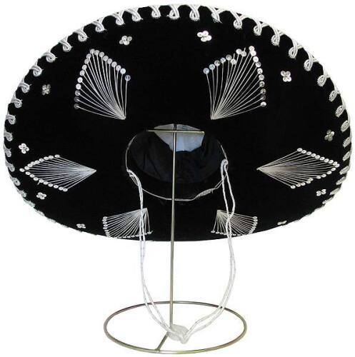 Black & Silver Charro Sombrero