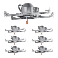 6 Pack 4 Inch Recessed Lighting Housing,Can Light Housing,New Construction Recessed Lighting,IC Rated & Air Tight,TP24 Connector,ETL Listed