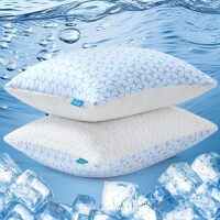 2 Pack Shredded Memory Foam Pillows Cooling Bed Pillows
