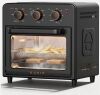 Air Fryer & Toaster Oven with Steam Infusion, 12L Compact, Countertop Friendly, Fast Preheat with Bake, Convection Bake, Grill, Broil and Warm Options, 60-Minute Timer, Stainless Steel
