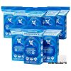 Hanging Flushable Wipes Unscented Extra Large Corner-Connected Wet Wipes Adult Plant Based Fibers with Probiotics Alcohol Free Sewer Safe Butt Wipe Travel 8 Packs of 80 Wipes