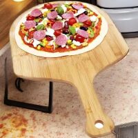 Pizza Board Pizza Peel Bamboo Pizza Cutting Board24 X16 Wood Pizza Serving Board For Kitchen Charcuterie Board