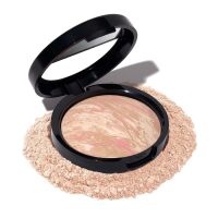 Baked Balance-n-Brighten Color Correcting Powder Foundation - Porcelain - Buildable Light to Medium Coverage - Demi-Matte Natural Finish