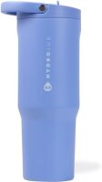 Stainless Steel Tumbler with Straw, Vacuum Insulated, 32oz Leakproof Water Bottle, Ergonomic Design, Reusable, Dishwasher Safe, Rubber Base, Durable for Gym or Outdoors
