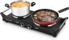 Techwood ES-3203 Hot Plate Electric Double Burner 1800W