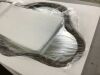 Wood Frame Irregular Mirror - 3