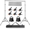 LDGHO Photo Video Studio 10x7Ft Adjustable Background Stand