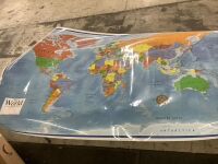 50" x 80" World Map