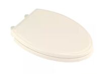 American Standard Traditional Elongated Slow Close EverClean Toilet Seat in Linen