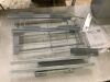 VEVOR Pull Out Double Trash Can 35 qt. x 2 with Door Mount Kit, Soft Close Slides - 1 Trash Can Cracked - 2
