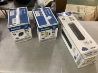 Lot of (2) DuraVent DVL Double Wall Stove Pipe 6in. Diameter 90&deg; Double Wall Elbow & (1) DVL Double Wall Stove Pipe 6in. Diameter X 24in. Length
