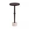 Kate and Laurel Lazaro 10 in. Bronze Round Metal End Table