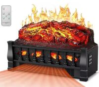 R.W.FLAME 21 in. Freestanding Electric Fireplace Set with Remote and Overheat Protection in Black